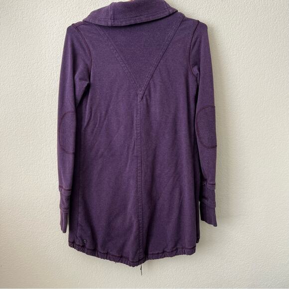 Lululemon Gratitude Wrap Heathered Deep Zinfandel Purple Sweatshirt Jacket - Picture 5 of 9